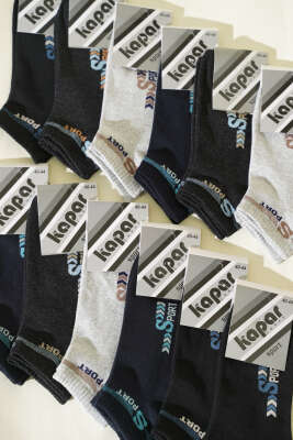 Erkek 12'li Patik Çorap Asorti 3 - ERKEK ÇORAP