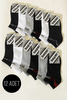 Erkek 12'li Patik Çorap Asorti 6 