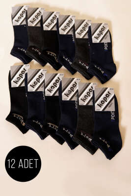 Erkek 12'li Patik Çorap Asorti 6 