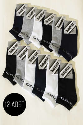 Erkek 12'li Patik Çorap Asorti 7 
