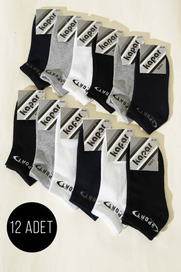 Erkek 12'li Patik Çorap Asorti 7 - ERKEK ÇORAP