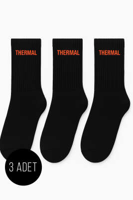 Erkek 3'lü Thermal Soket Çorap Siyah - ERKEK ÇORAP
