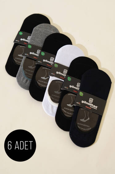 Erkek 6'lı Bambu Babet Çorap Asorti 1 - ERKEK ÇORAP