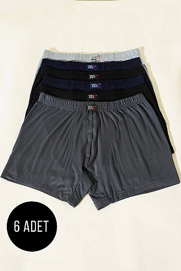 Erkek 6'li Bambu Boxer Kombin - Erkek Boxer