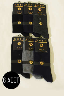 Erkek 6'lı Basic Bambu Soket Çorap Asorti 1 - ROFF ÇORAP