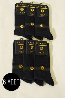 Erkek 6'lı Penye Soket Çorap Asorti 2 - ROFF ÇORAP