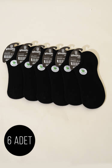 Erkek 6'lı Sneakers Bambu Çorap Siyah - ERKEK ÇORAP