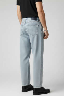 Erkek Baggy Kot Pantolon Orta Kar - Erkek Pantolon