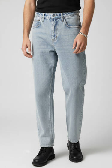 Erkek Baggy Kot Pantolon Orta Kar - Erkek Pantolon