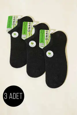 Erkek Bambu 3'lü Sneakers Çorap Antrasit - ERKEK ÇORAP