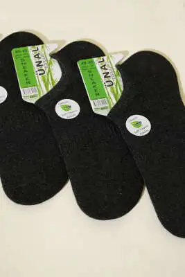 Erkek Bambu 3'lü Sneakers Çorap Antrasit - ERKEK ÇORAP