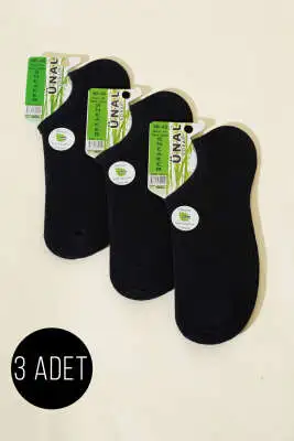 Erkek Bambu 3'lü Sneakers Çorap Lacivert 