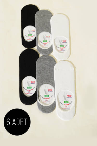 Erkek Bambu 6'li Dikişsiz Çorap Asorti 1 - ERKEK ÇORAP