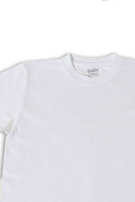 Erkek Basic T-shirt Beyaz - Erkek Basic Tişört