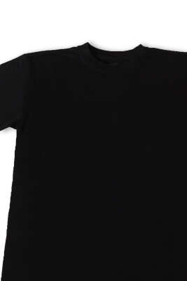 Erkek Basic T-shirt Siyah - Erkek Basic Tişört