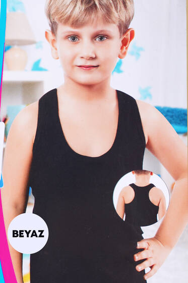 Erkek Çocuk Sporcu Atleti Beyaz - İç Giyim