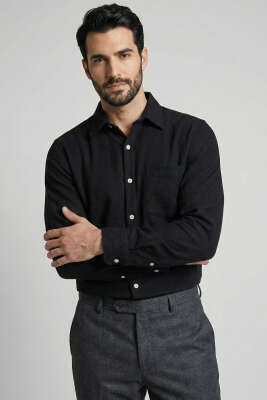 Erkek Kaşe Gömlek Siyah - WİPEOUT