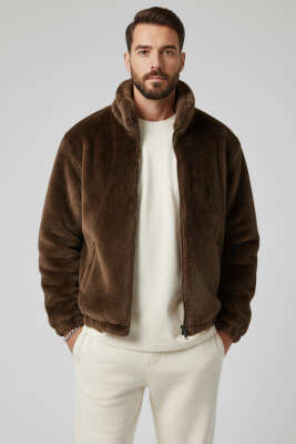 Erkek Kürk Mont Kahve - BY MAMİ