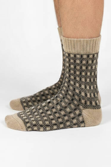 Erkek Yün Soket Çorap Latte - ERKEK ÇORAP