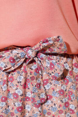 Eteği Desenli İkili Takım Pudra - İKİLİ TAKIM