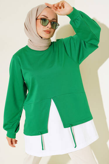 Etek Ucu İp Detaylı Tunik Benetton - Tunik