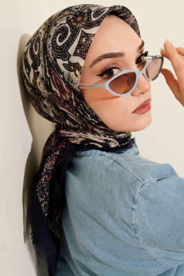 Etnik Desen Flamu Cotton Eşarp Parlement - Günün Seçilenleri