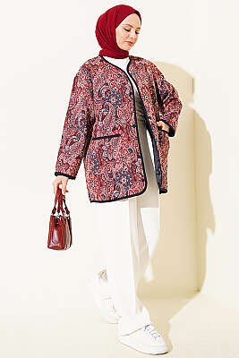 Etnik Motifli Çıtçıtlı Ceket Asorti 1 - Ceket