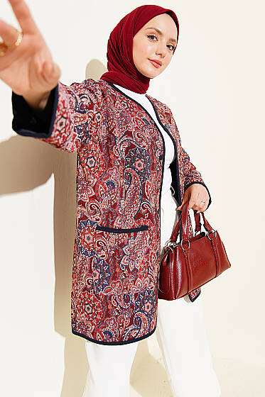 Etnik Motifli Çıtçıtlı Ceket Asorti 1 - Ceket