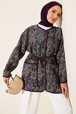 Etnik Motifli Çıtçıtlı Ceket Asorti 2 - WENNA DESIGN