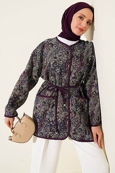 Etnik Motifli Çıtçıtlı Ceket Asorti 2 - Ceket