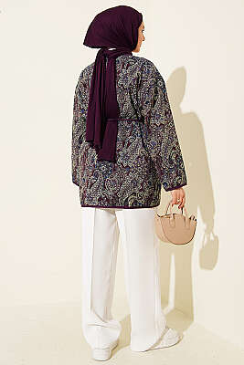 Etnik Motifli Çıtçıtlı Ceket Asorti 2 - Ceket