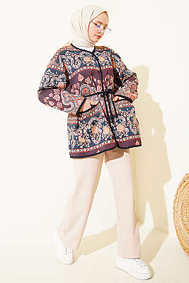 Etnik Motifli Çıtçıtlı Ceket Asorti 3 - Ceket