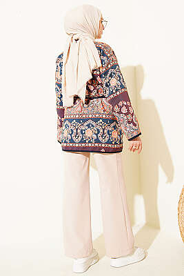 Etnik Motifli Çıtçıtlı Ceket Asorti 3 - Ceket