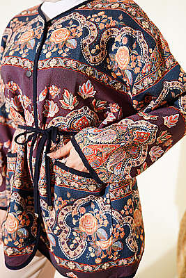 Etnik Motifli Çıtçıtlı Ceket Asorti 3 - Ceket