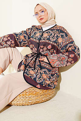 Etnik Motifli Çıtçıtlı Ceket Asorti 3 - WENNA DESIGN