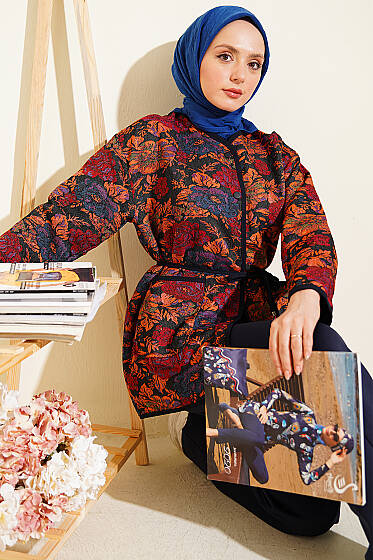 Etnik Motifli Çıtçıtlı Ceket Asorti 4 - Ceket