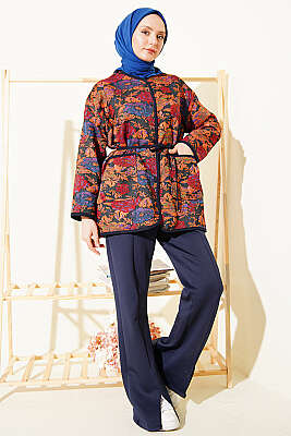 Etnik Motifli Çıtçıtlı Ceket Asorti 4 - Ceket