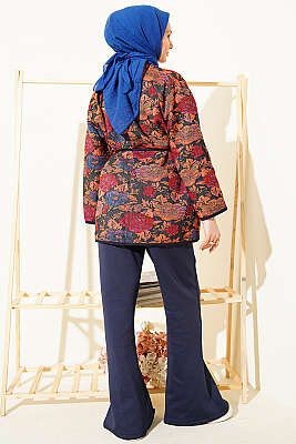 Etnik Motifli Çıtçıtlı Ceket Asorti 4 - Ceket