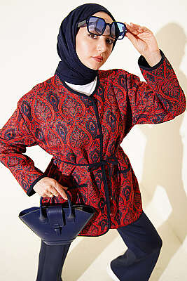 Etnik Motifli Çıtçıtlı Ceket Asorti 5 - WENNA DESIGN