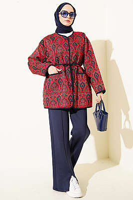 Etnik Motifli Çıtçıtlı Ceket Asorti 5 - Ceket