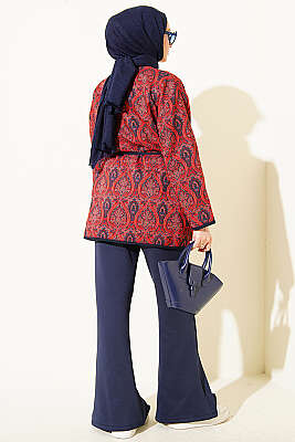 Etnik Motifli Çıtçıtlı Ceket Asorti 5 - Ceket