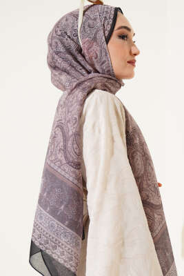 Etnik Paisley Desen Şal Camel - Başörtüsü