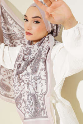 Etnik Paisley Soft Şal Bej 