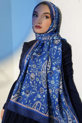 Etnik Paisley Soft Şal Saks 
