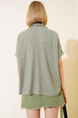 Fakir Kol Bürümcük Bluz Çağla Yeşili - Kadın Giyim Modelleri