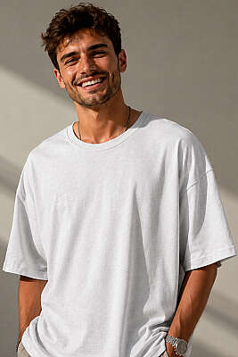 Fakir Kol Erkek T-shirt Gri - FRESHMAN