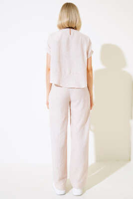 Fakir Kol Keten İkili Takım Bej - Kadın Giyim Modelleri