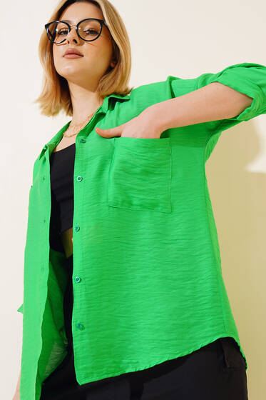 Fakir Kol Salaş Gömlek Benetton - Kadın Giyim Modelleri