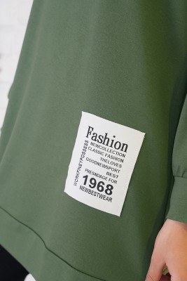 Fashion Armalı Haki Tunik - Thumbnail