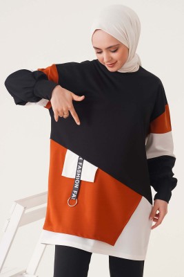 Fashion Etiketli Siyah İkili Takım - İKİLİ TAKIM